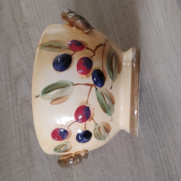 TuscanOlive Dinner and Salad Plates and bowlsGibson CountTextured Handpainted - Picture 4 of 5